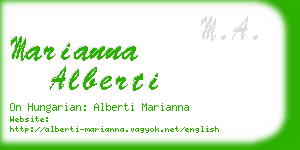 marianna alberti business card